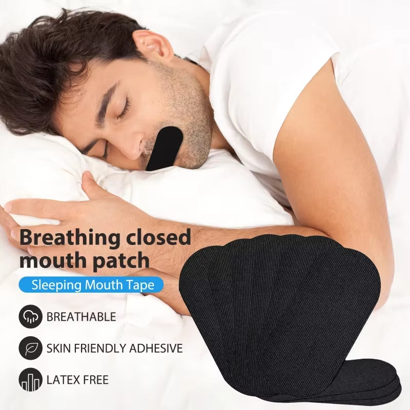 30/60/90Pcs anti Snoring Mouth Tape Better Sleeping Mouth Breath Strips Medical Grade Nose Breathing Stickers for Home Travel