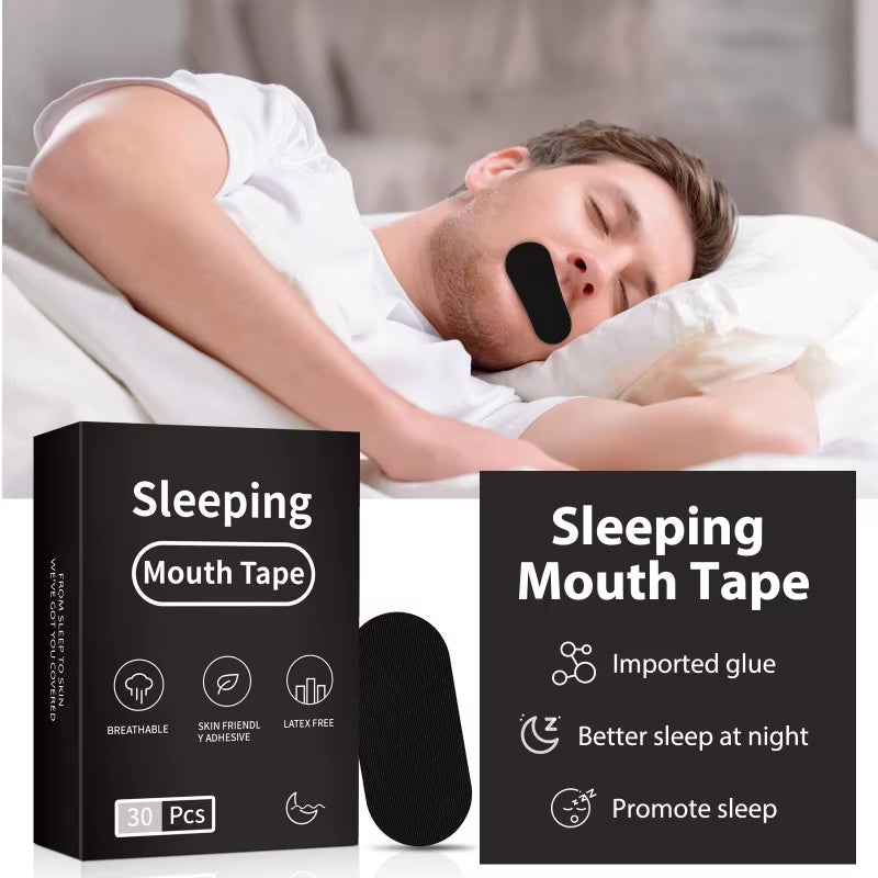 30/60/90Pcs anti Snoring Mouth Tape Better Sleeping Mouth Breath Strips Medical Grade Nose Breathing Stickers for Home Travel