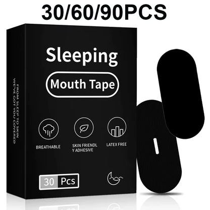 30/60/90Pcs anti Snoring Mouth Tape Better Sleeping Mouth Breath Strips Medical Grade Nose Breathing Stickers for Home Travel